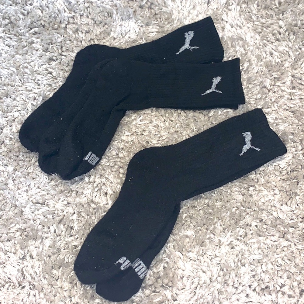 Puma black long socks